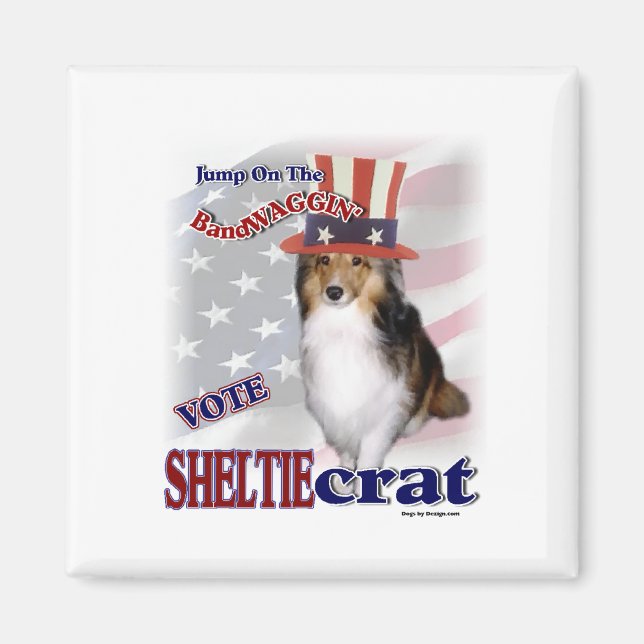 Imã Presentes de SHETLAND SHEEPDOG (Frente)
