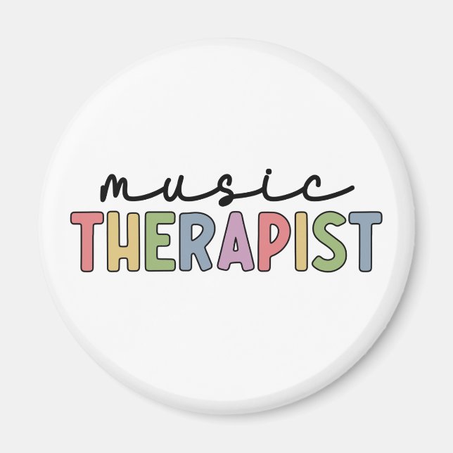 Imã Presentes De Terapêutica De Música Retro (Frente)