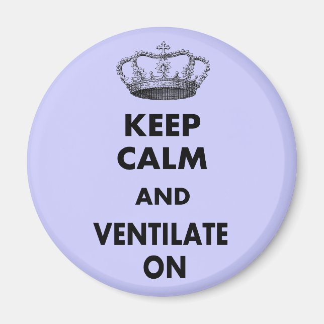 Imã Presentes de Terapia Respiratória "Fique Calmo e.. (Frente)