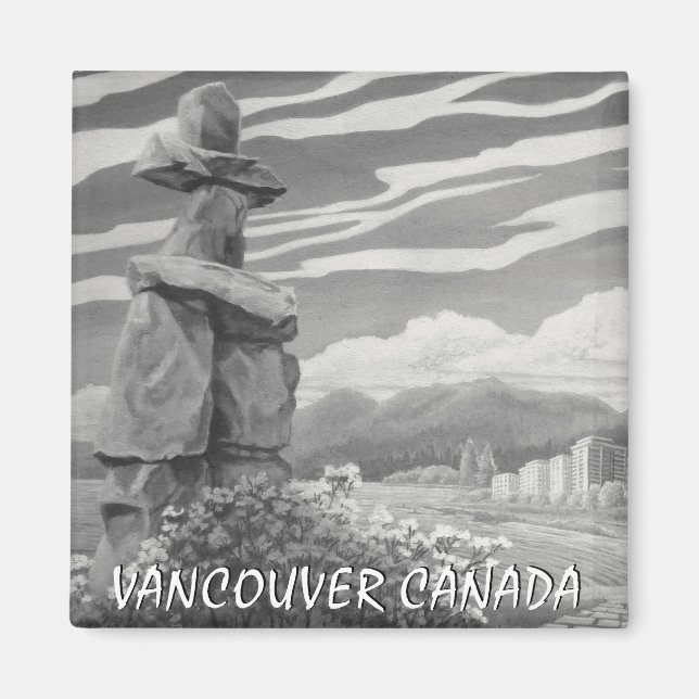 Imã Presentes de Vancouver Magnet Souvenir Vancouver L (Frente)