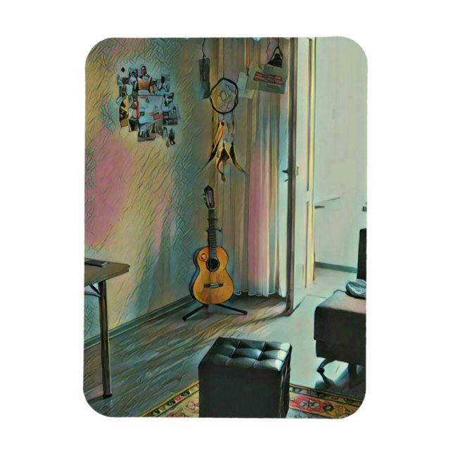Ímã Presentes de violão para ela (Vertical)