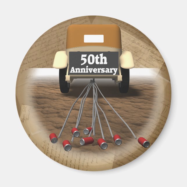 Imã Presentes do 50º aniversário de casamento (Frente)