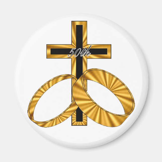 Imã Presentes do 50º aniversário de casamento (Frente)