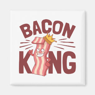 Imã Presentes do Bacon King Meat Lover para Homens e R