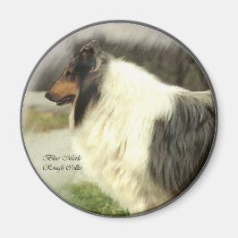 Imã Presentes do Blue Merle Rough Collie
