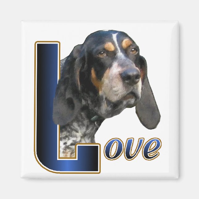 Imã Presentes do Bluetick Coonhound (Frente)