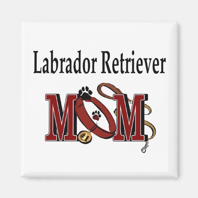 Imã Presentes do Labrador Retriever MOM (Frente)