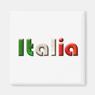 Imã Presentes do logotipo de Italia para amantes dos