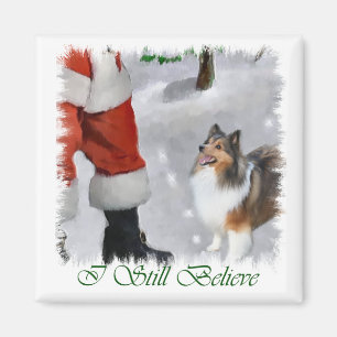 Imã Presentes do Natal de Sheltie do Sheepdog de