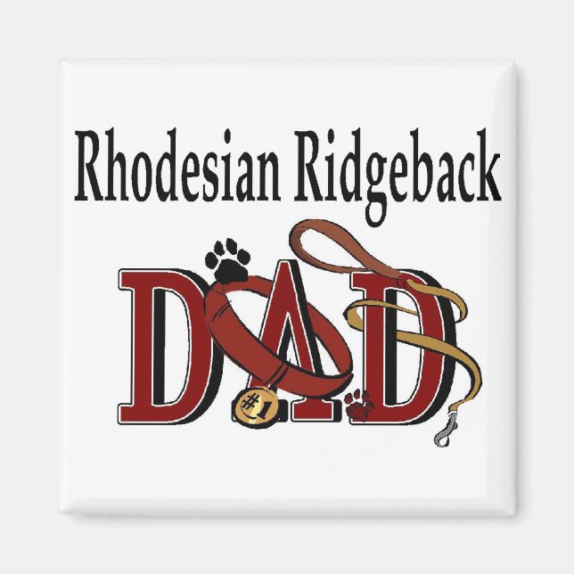 Imã Presentes do Pai Ridgeback da Rodésia (Frente)