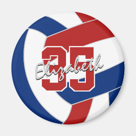 Imã presentes do partido de vôlei azul vermelho com me