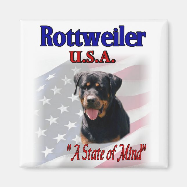 Imã Presentes do Rottweiler (Frente)