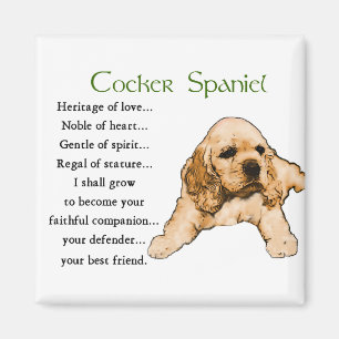 Imã Presentes dos amantes de cocker spaniel
