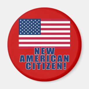 Imã Presentes e camiseta americanos novos do cidadão
