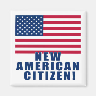 Imã Presentes e camiseta americanos novos do cidadão
