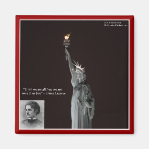 Imã Presentes e Cartões Emma Lazarus e Estátua da Libe
