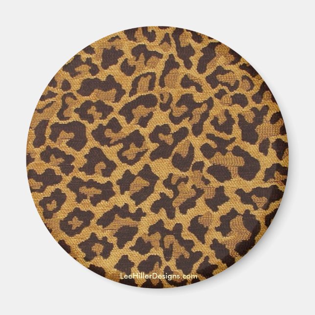 Imã Presentes e Coleções para impressão leopardo rocho (Frente)