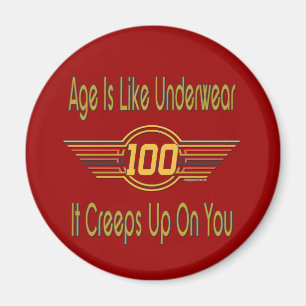 Imã Presentes engraçados de 100º aniversário - A id