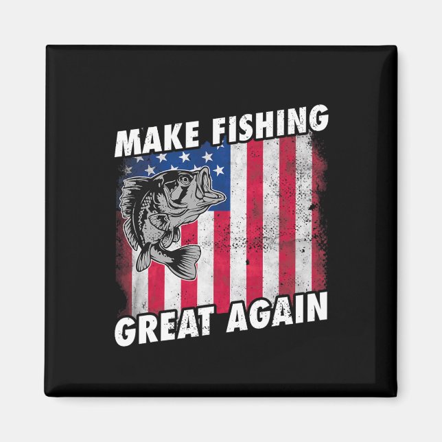Imã Presentes Engraçados de Pesca de Trump  (Frente)