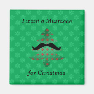 Imã Presentes engraçados do Natal do bigode
