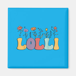 Imã Presentes Lolli Mulheres Flor de Campo Floral Loll