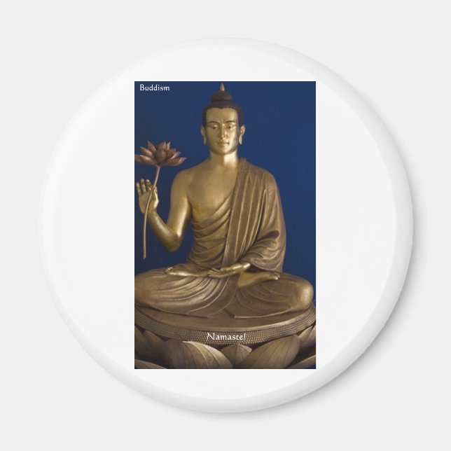 Imã Presentes "Namaste" do Budismo Camisetas Canecas C (Frente)