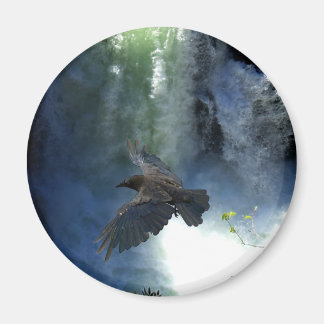 Imã Presentes naturais de queda de ÁGUA e RAVEN
