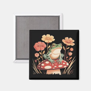 Imã Presentes para Amantes de Rãs Botânicas Florais Na