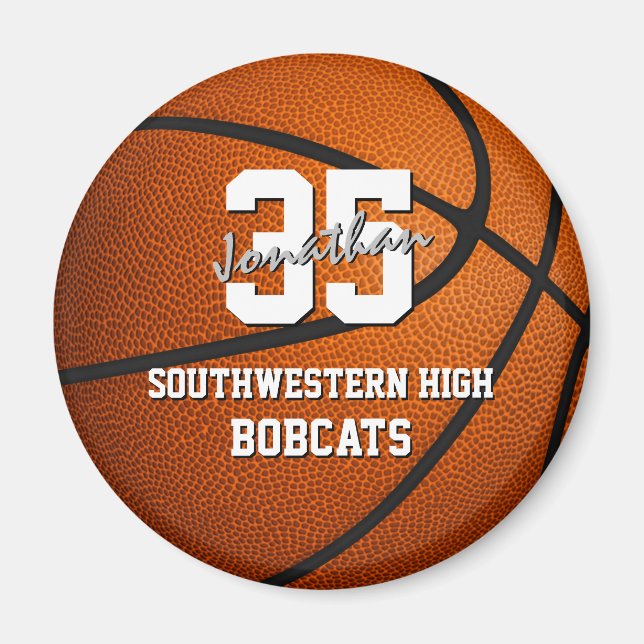 Imã presentes para esportes de basquetebol infantil (Frente)