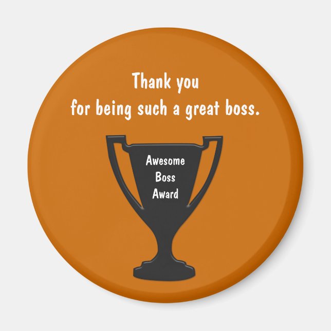 Imã Presentes Para O Magnet Do Chefe (Frente)