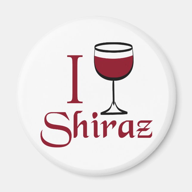 Imã Presentes para o trevo Shiraz Wine (Frente)