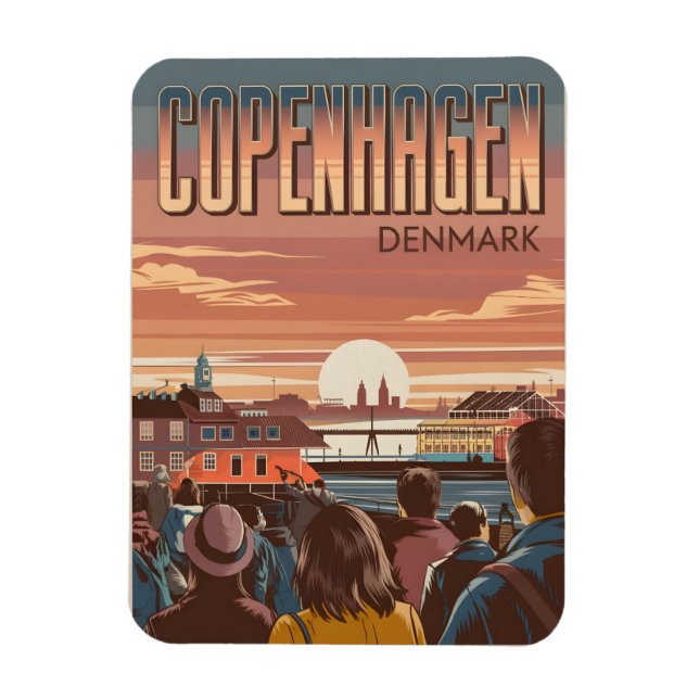 Ímã Presentes para turistas viajando para Copenhague a (Vertical)