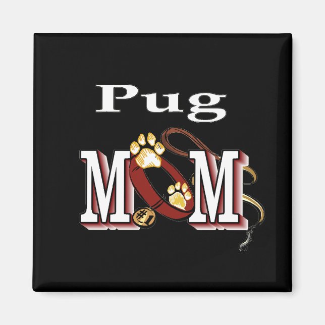 Imã Presentes Pug MOM (Frente)