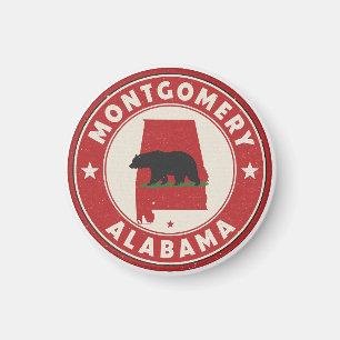 Imã Presentes retrô de Montgomery, Alabama