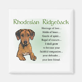 Imã Presentes Ridgeback da Rodésia