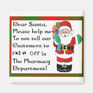 Imã Presentes temáticos do Natal do farmacêutico