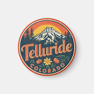 Imã presentes vintage Telluride colorado caminhadas ao