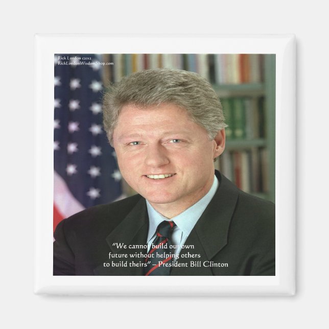Imã Presidente Clinton Presentes de Sabedoria "Ajudand (Frente)