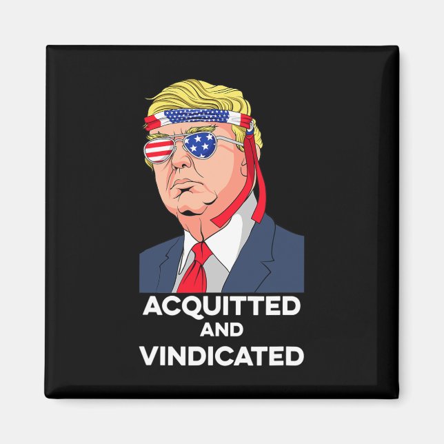 Imã Presidente Donald Trump Impeachment Absolvido E V (Frente)