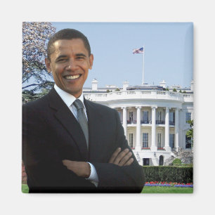 Imã Presidente-Elect Obama - ímã quadrado