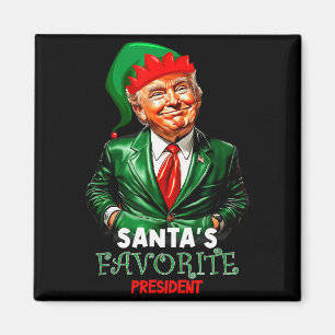 Imã Presidente Favorito do Papai Noel Divertido Trump
