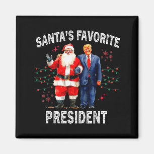 Imã Presidente Favorito do Papai Noel Divertido Trump