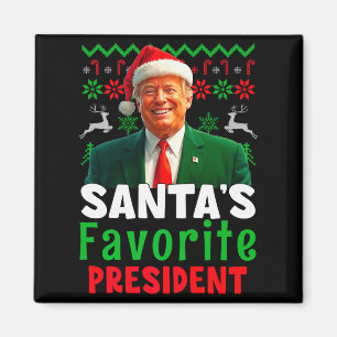 Imã Presidente Favorito do Papai Noel Santa Trump Xmas