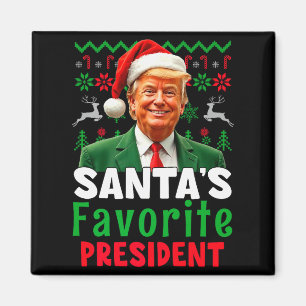 Imã Presidente Favorito do Papai Noel Santa Trump Xmas