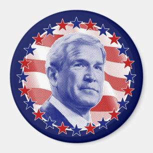 Imã Presidente George W. Bush Estrelas e Listras
