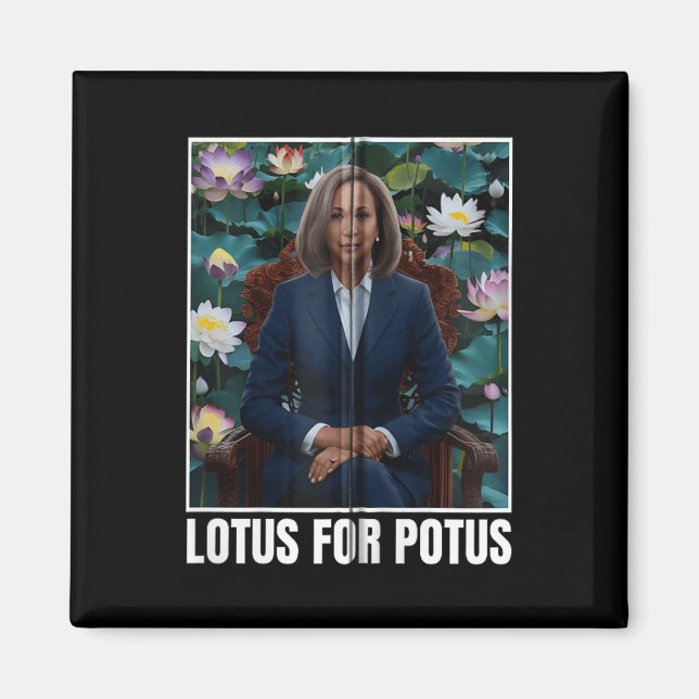 Imã Presidente Kamala Harris Retrait Lotus Para Potus  (Frente)