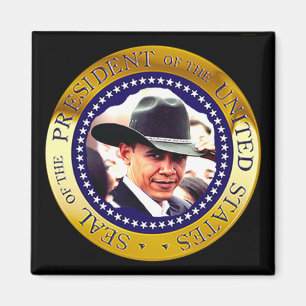 Imã Presidente Obama Ímã (chapéu de vaqueiro)