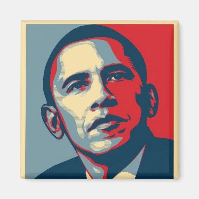 Imã Presidente Obama Magnet (Frente)