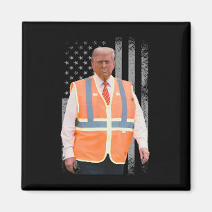 Imã Presidente Trump Caminhão de Lixo Trabalhador Cole