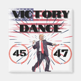 Imã Presidente Trump Refridgerator Magnet Dance